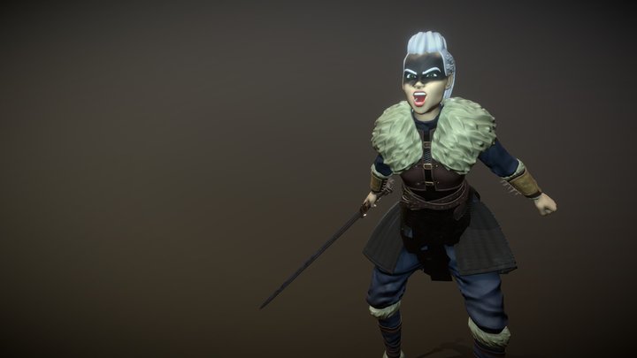 Tyrah -  The Vikingwarrior 3D Model
