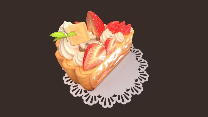 イチゴタルト 3D Model