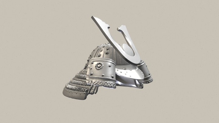 Samurai Helmet 3D Model