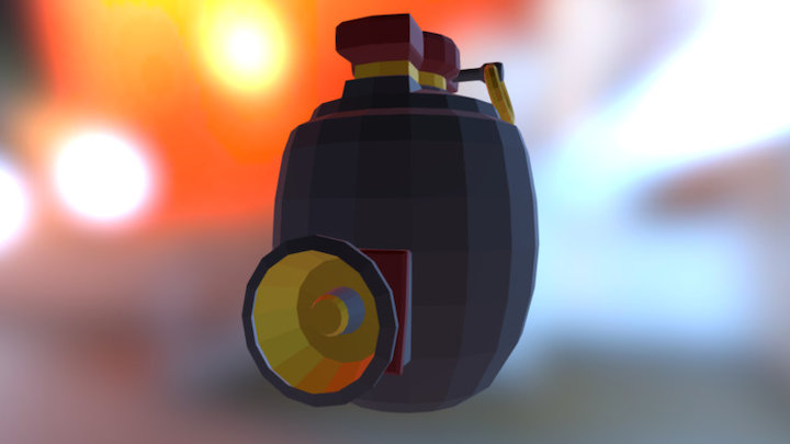 [Low Poly] Granade 3D Model