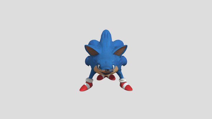 sonic tralalero tralala 3D Model