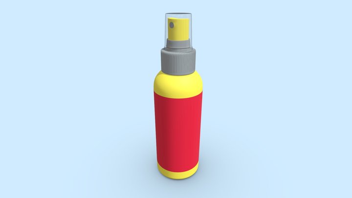 Bottle 100ml 3D Model