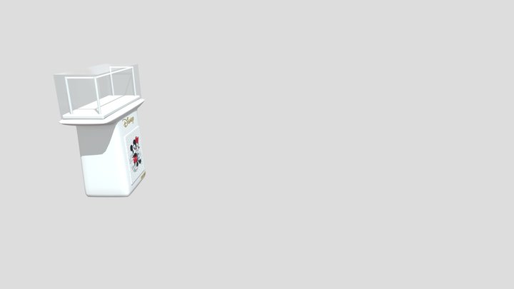 COUNTER WITH BACKLIGHT DISNEY 3D Model