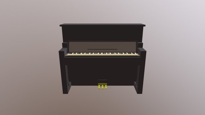 Piano Asset 3D Model