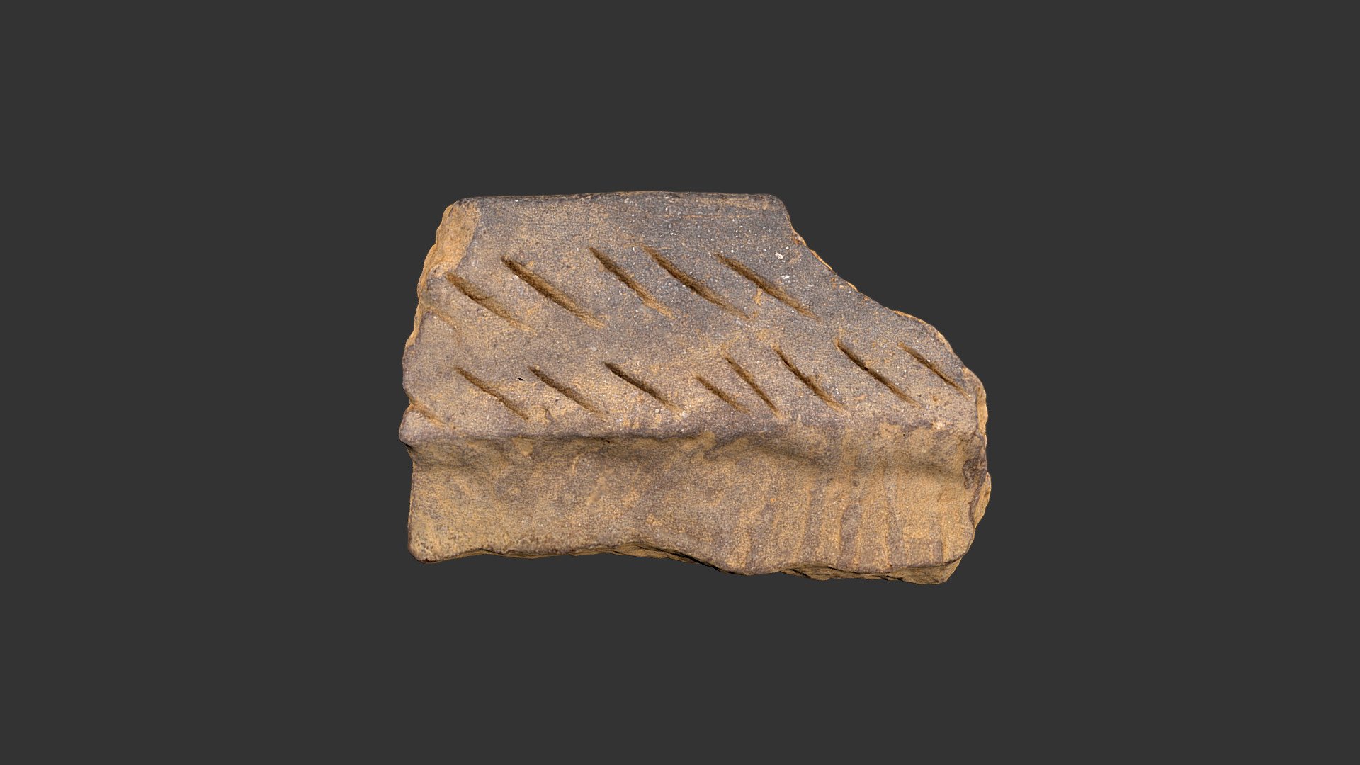 Pisgah Complicated Stamped Rimsherd (2094p1227)
