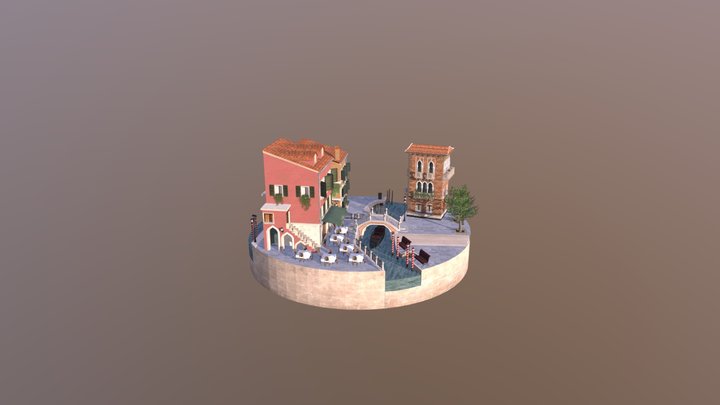 Cityscene Venice Final 3D Model