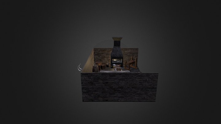 Medieval Weapons Room 3D Model
