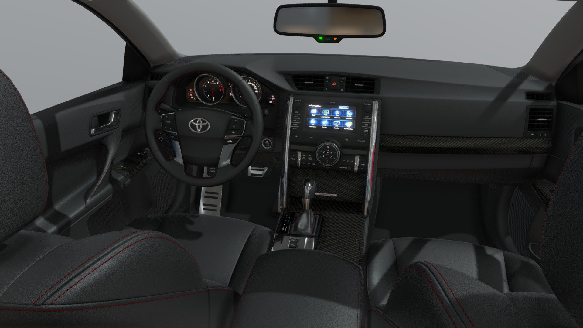 Toyota Mark X Interior Yuxdesign high polygon