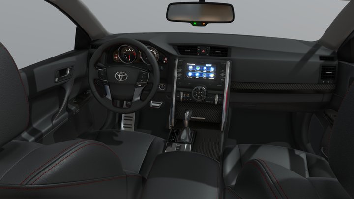 Toyota Mark X Interior Yuxdesign high polygon 3D Model