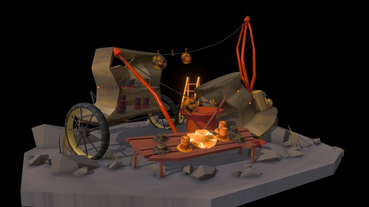 Hat shop 3D Model