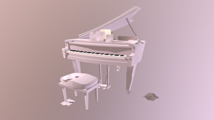 grand piano LP_01 3D Model