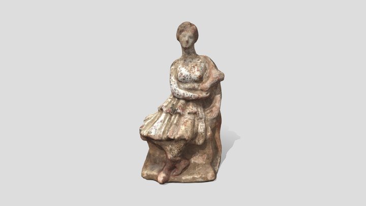 Terracotta statuette of Artemis - 3rd-1st c. BC 3D Model