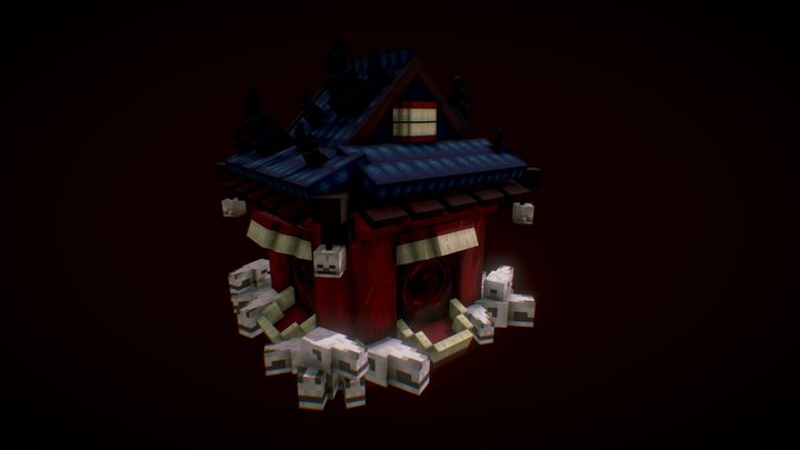Sukuna Malevolent Shrine 3D Model