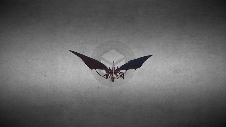 Low-Poly Dragon 3D Model