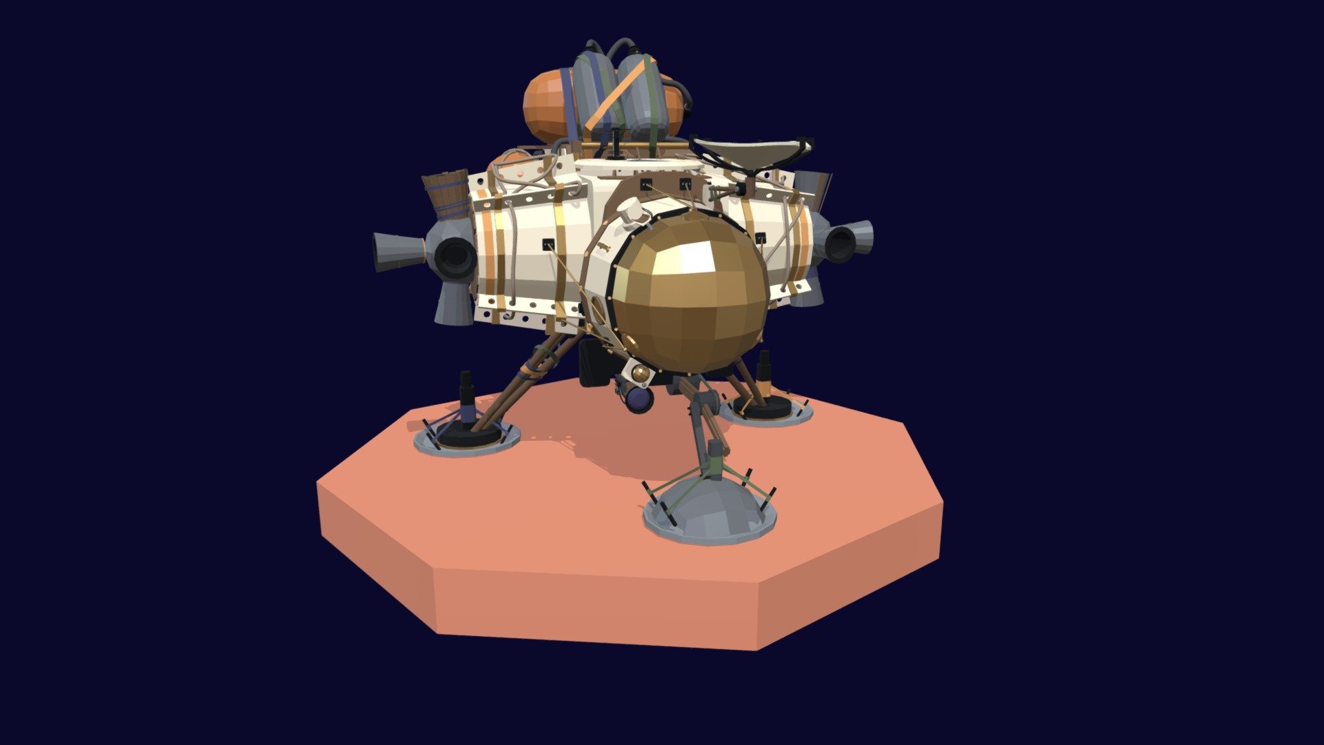 outer wilds low-poly ship - 3D model by reverse mullet (@reversemullet ...