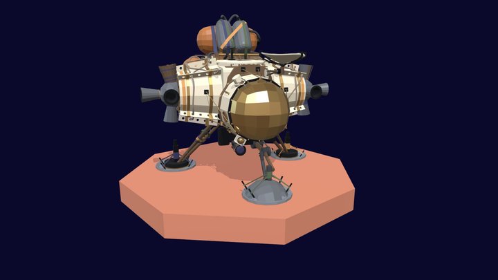 outer wilds low-poly ship 3D Model
