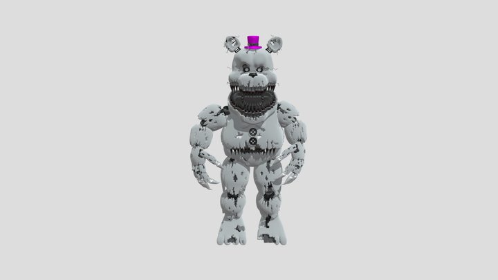 ADVENTURE NIGHTMARE FREDBEAR (refait) - Download Free 3D model by  laulaublender (@laulau2567) [26fb143]