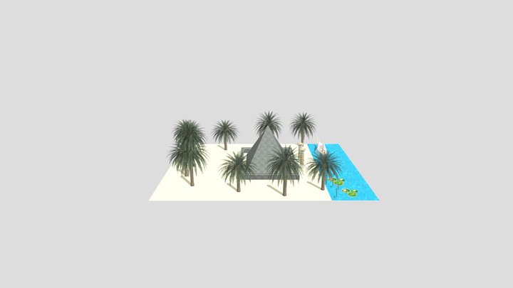 Piramide sul Nilo 3D Model