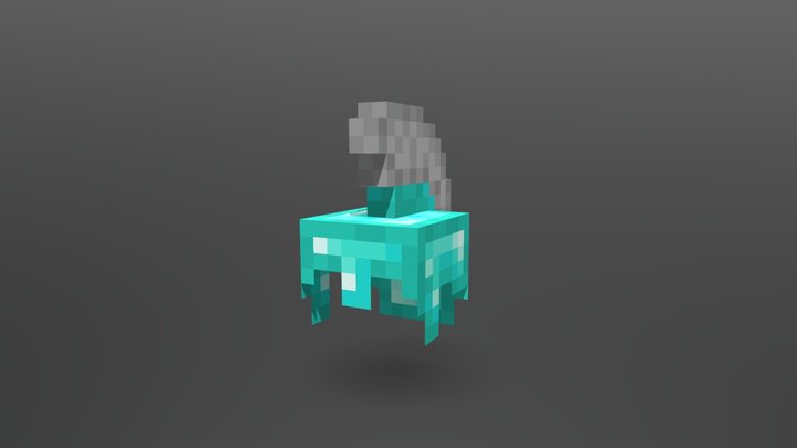Feathered Diamond Helmet 3D Model
