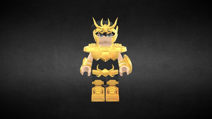 Gold Shiryu 3D Model