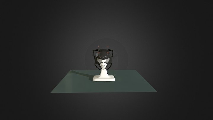 Casco de aviador experimental 3D Model