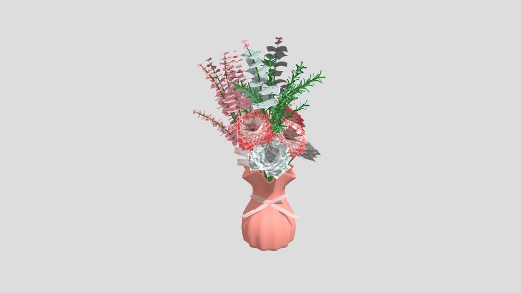 Flower Vase Pink Decor