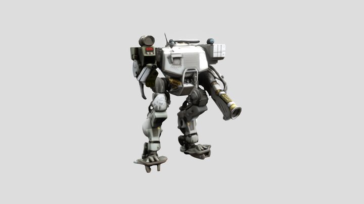 Mech Robot 2 Low Quality 3D Model