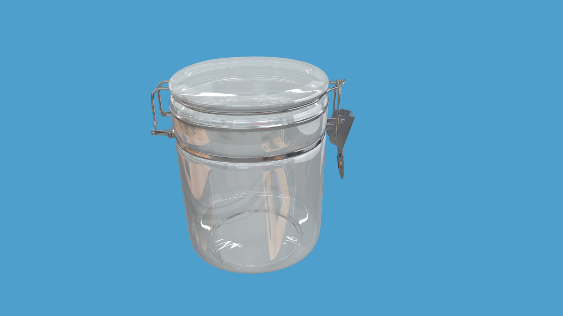 3D model Canister - This is a 3D model of the Canister. The 3D model is about a glass of water.