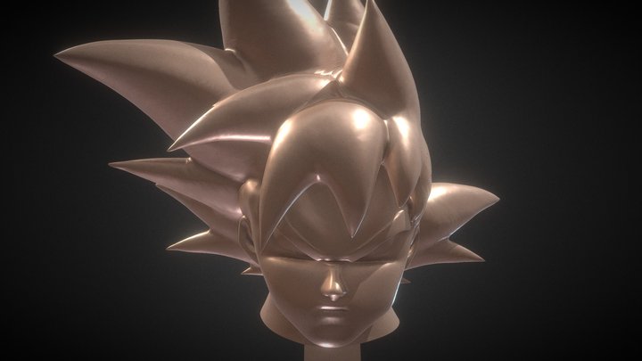 Clay sculpture of Goku head – Modello 3D gratuito STL