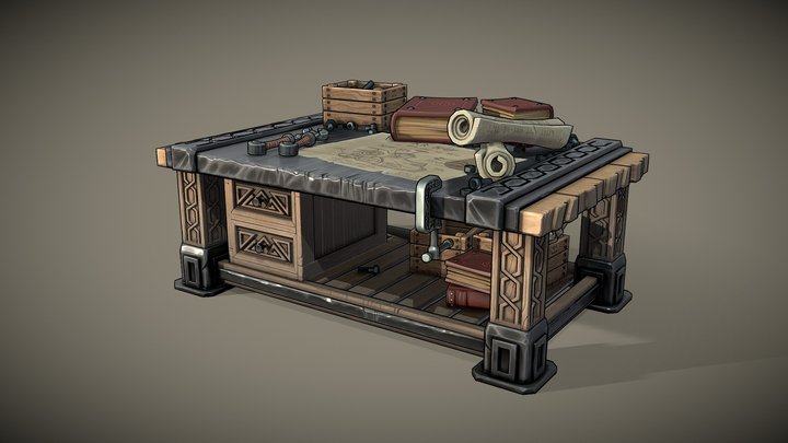 Dwarven Engineers Workbench 3D Model