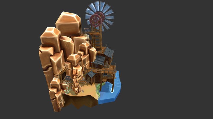 Western Mine 3D Model