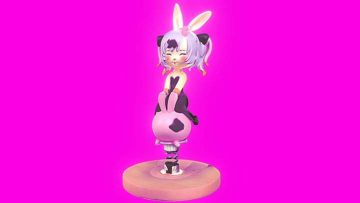 Rabbit hole miku bounce 3D Model