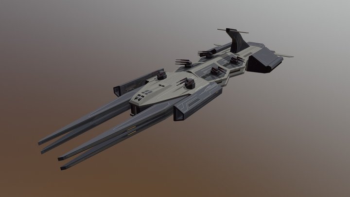 Heavy Cruiser 3D Model