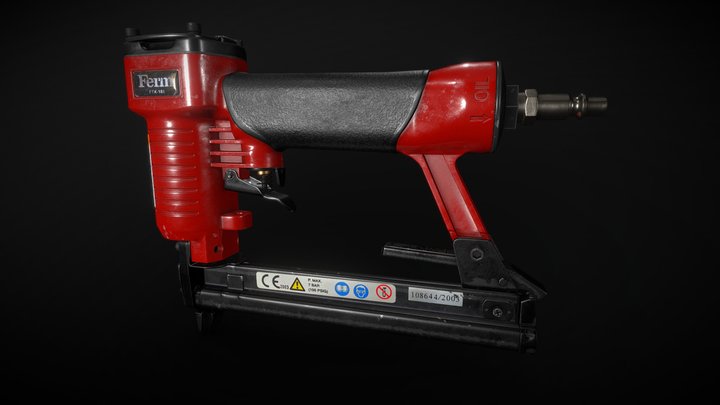 Ferm FTK-160 - Pneumatic stapler 3D Model