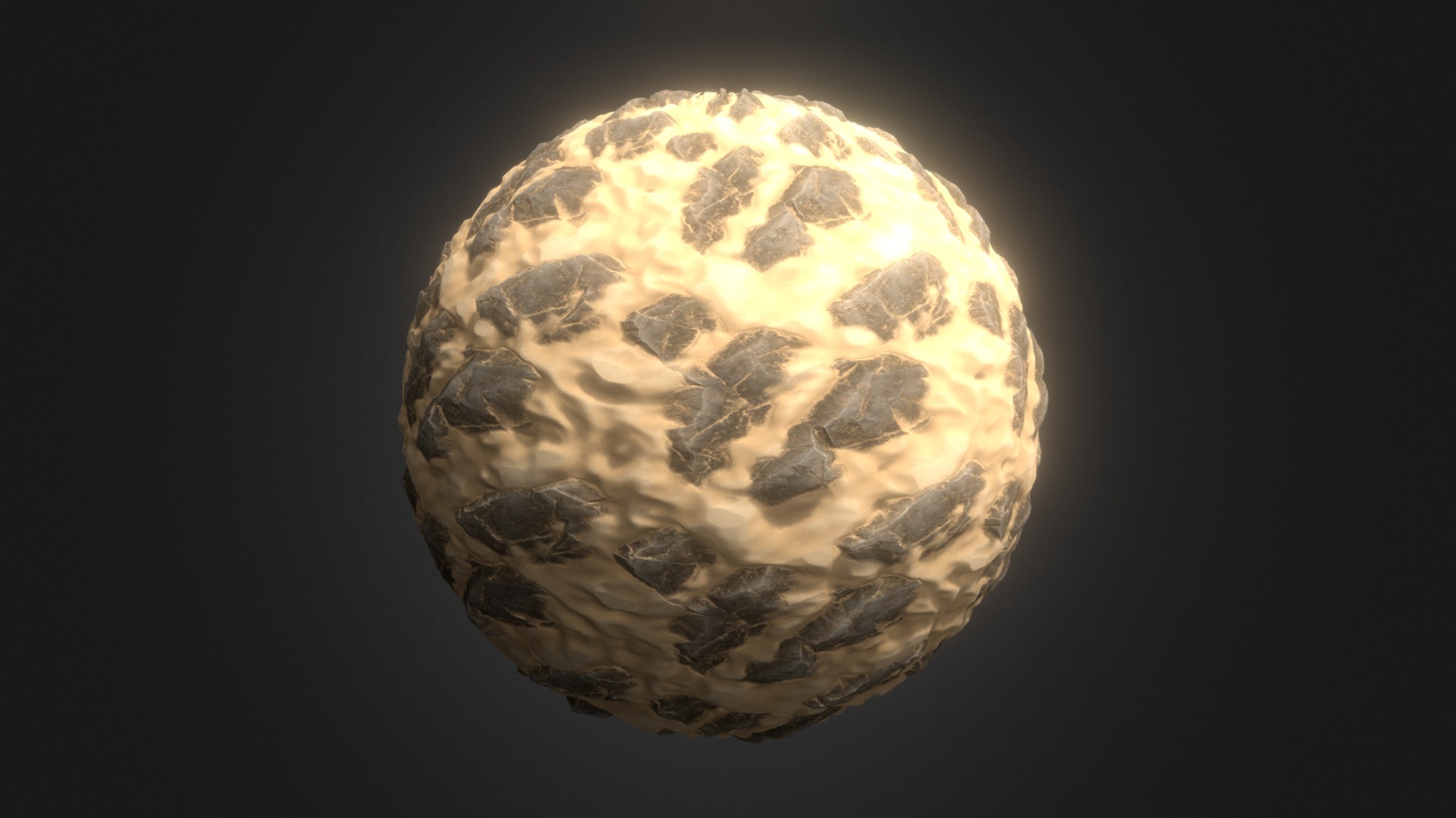 3D model SandStone Texture - This is a 3D model of the SandStone Texture. The 3D model is about a close up of the moon.