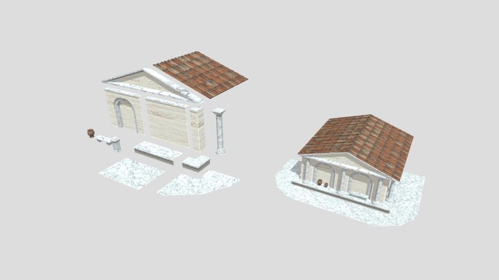 Modular Asset Pack w/ Sample Scene 3D Model