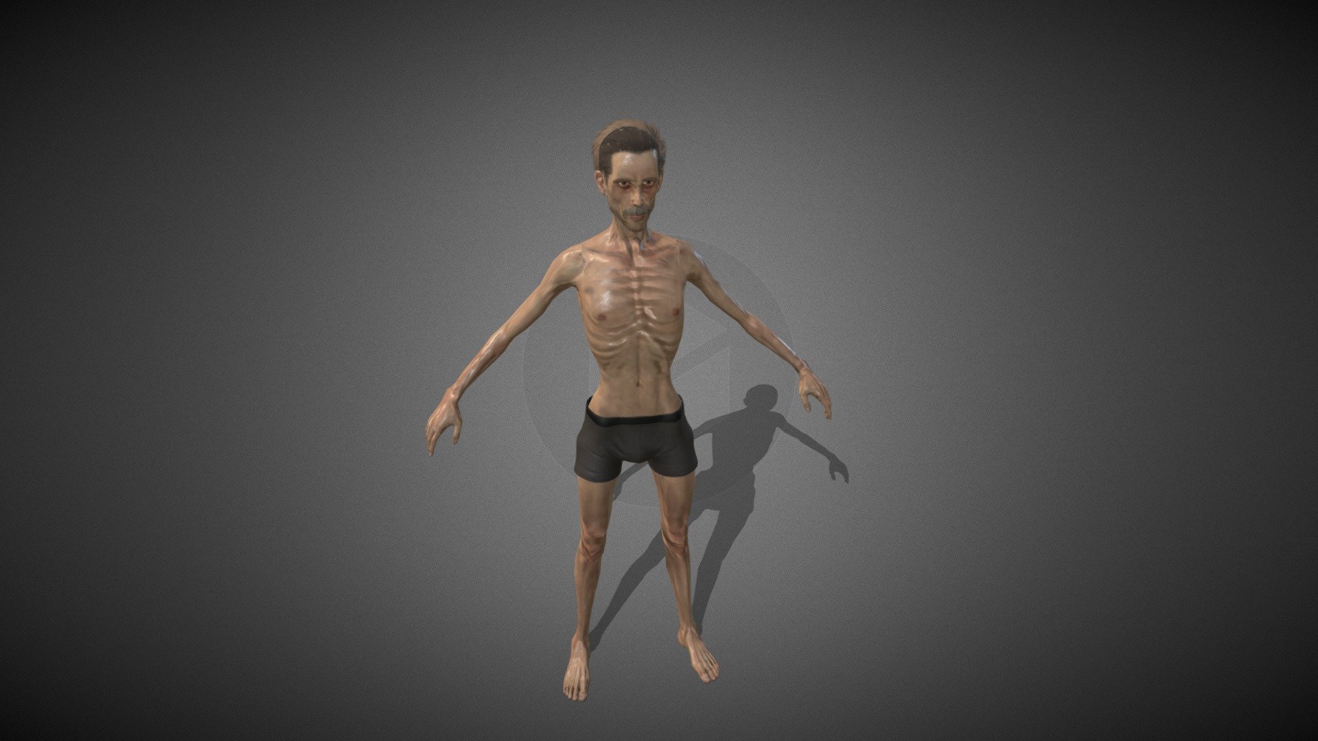 VERY THIN MAN WITH ANOREXIA - Buy Royalty Free 3D model by PATH DEFORM ...