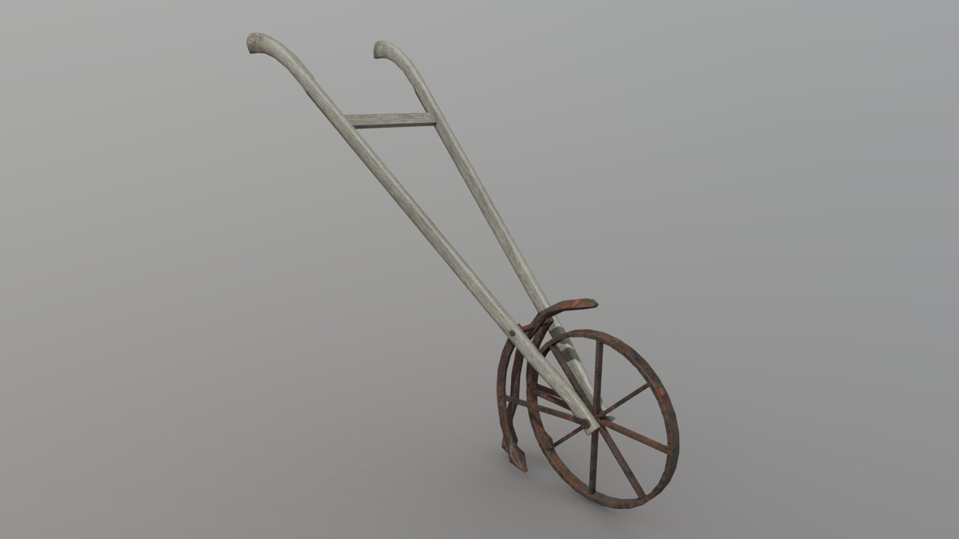 3D model Cultivator - This is a 3D model of the Cultivator. The 3D model is about a metal bicycle wheel.