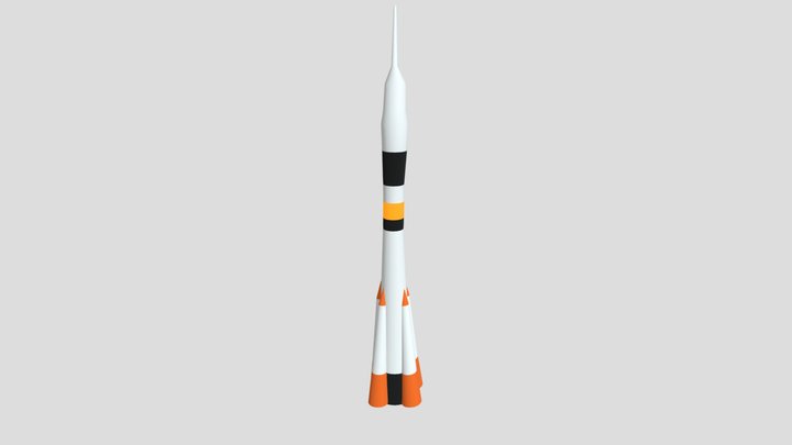 Spacecraft Rocket 3d free-3ds.com 3D Model