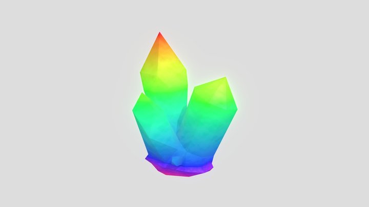 Major color-restoration crystal for Bamblup 3D Model