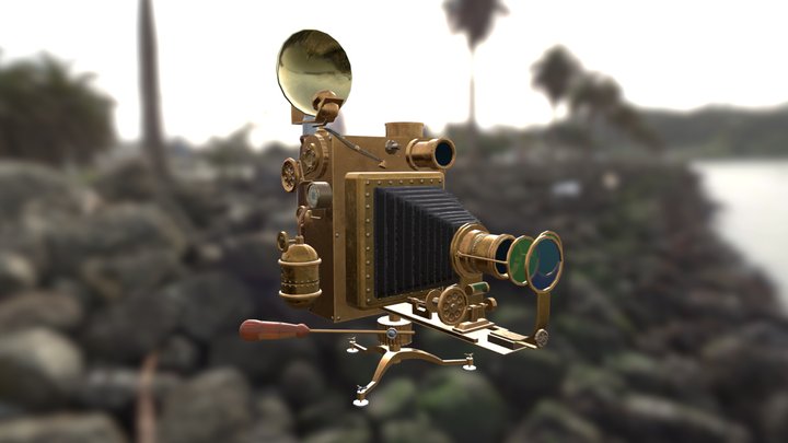 steampunk camera 3D Model