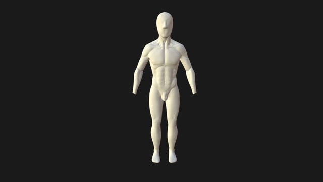Estudo de Anatomia Masculina 3D Model