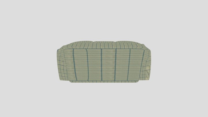 Big Couch Decimatedddd 3D Model