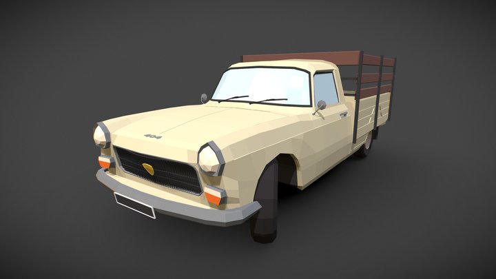 Peugeot 404 Pick-up 3D Model