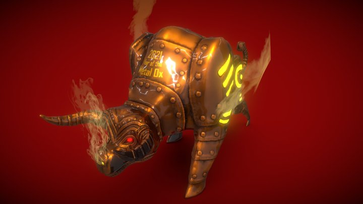 2021 - Year of the Metal Ox – Free 3D Model STL