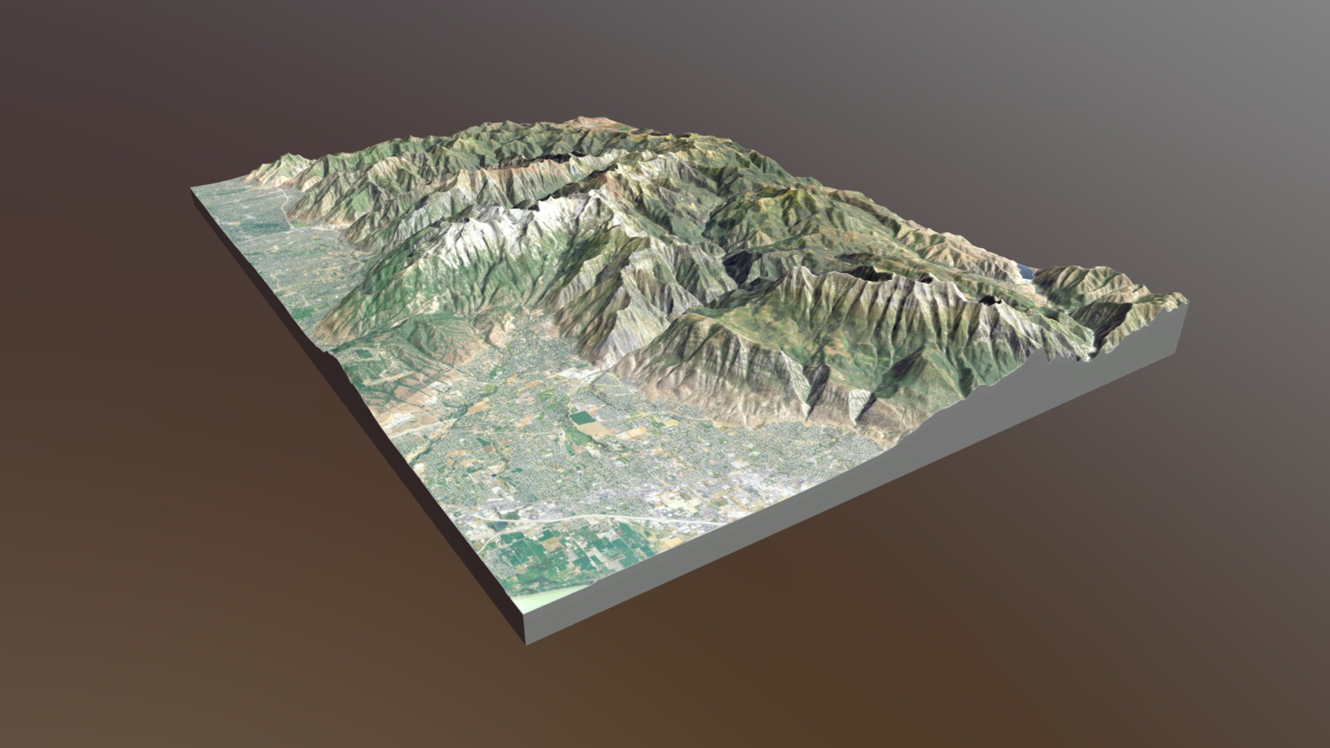 Central Wasatch Range Map - 11x17 - V1 - 3D model by smartmAPPS ...