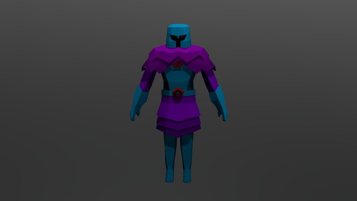 Neon Knight Final 3D Model