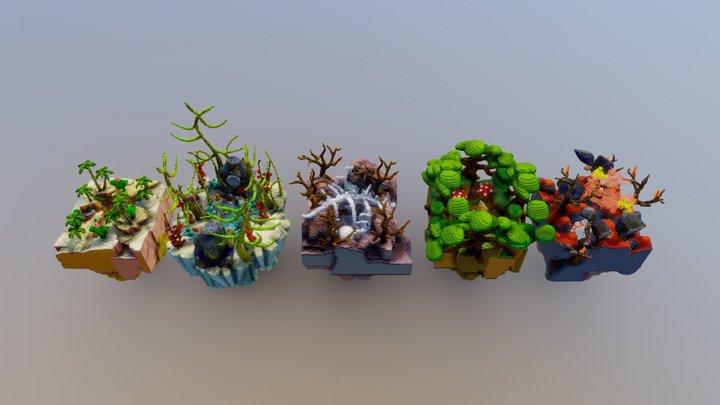 Duel PvP Arenas - Pack 2 3D Model