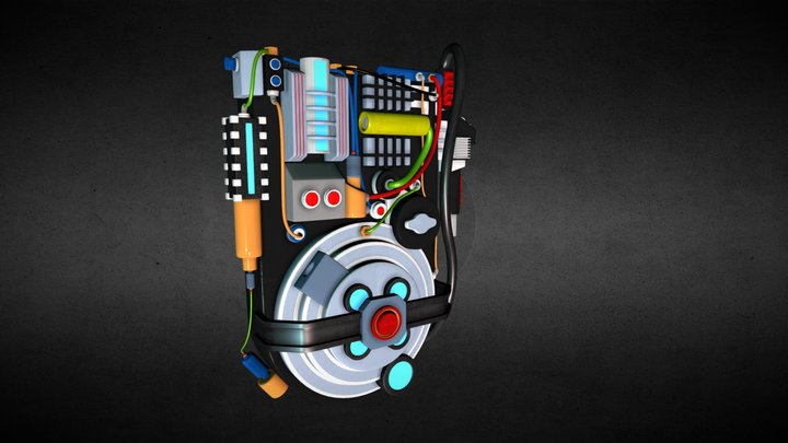 Proton pack 3D Model