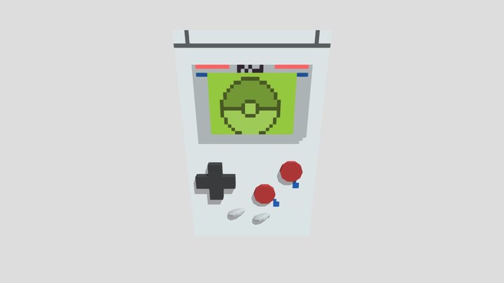 Gameboy 3D Model